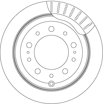 Bremsscheibe - DF4483 TRW