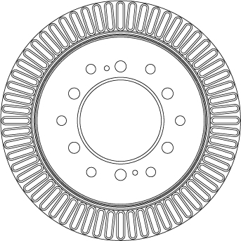 Bremsscheibe - DF4484 TRW