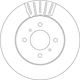 Bremsscheibe - DF4498 TRW