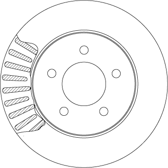 Bremsscheibe - DF4508 TRW