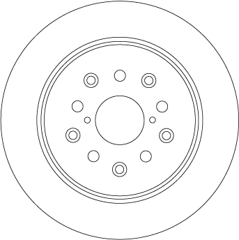 Brake Disc - DF4509 TRW