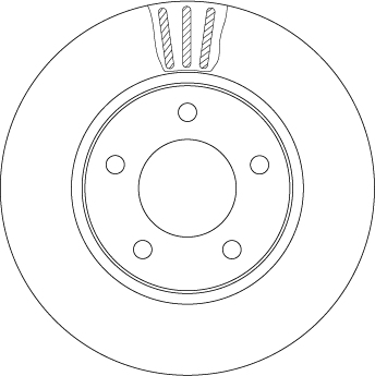Bremsscheibe - DF4550 TRW
