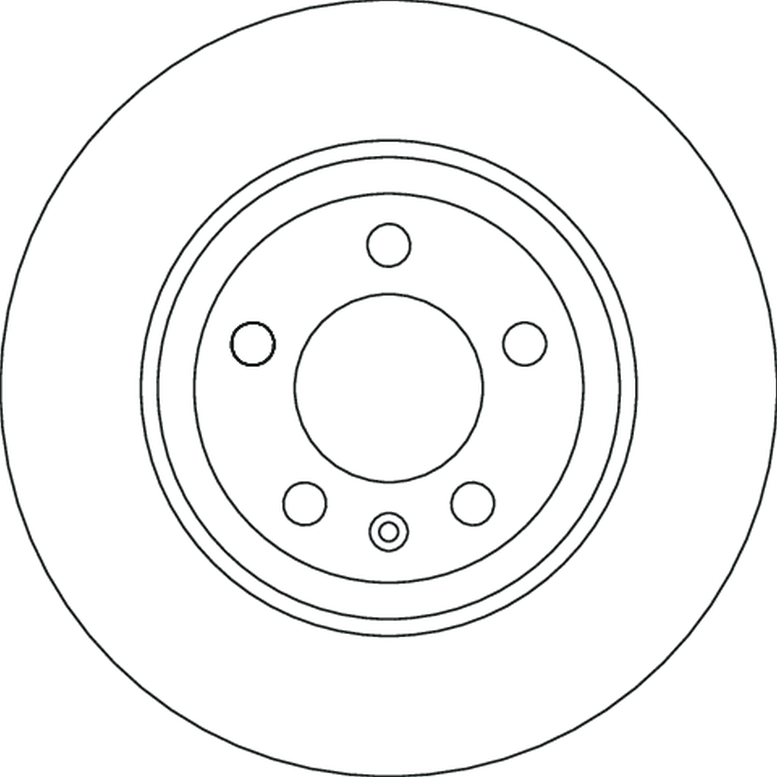 Brake Disc - DF4624 TRW