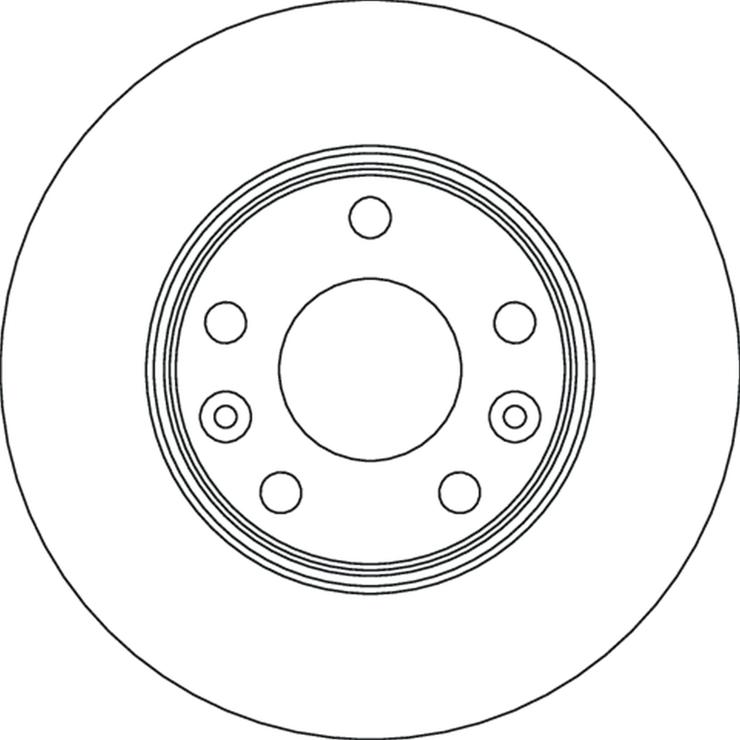 Brake Disc - DF4637 TRW