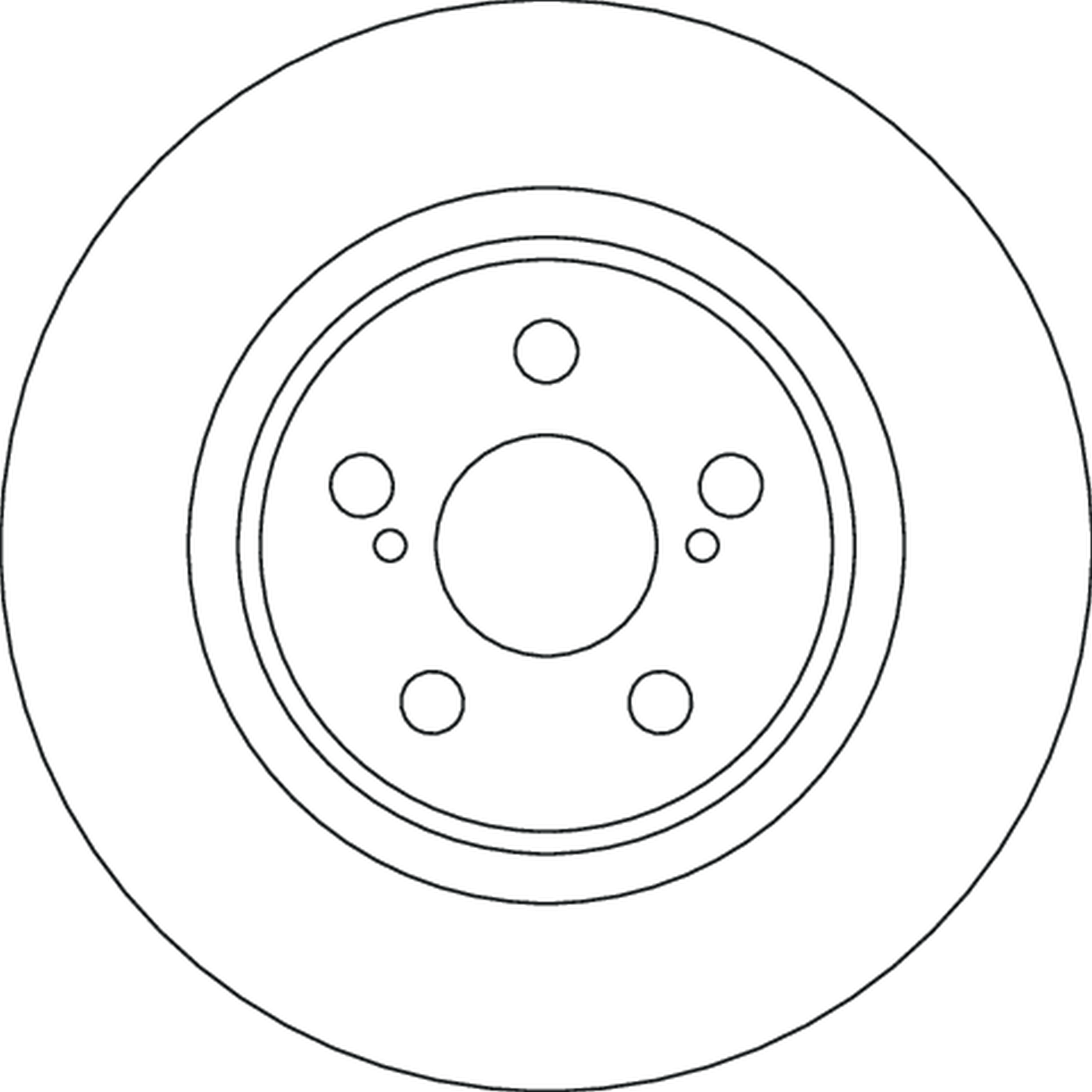 Brake Disc - DF4641 TRW