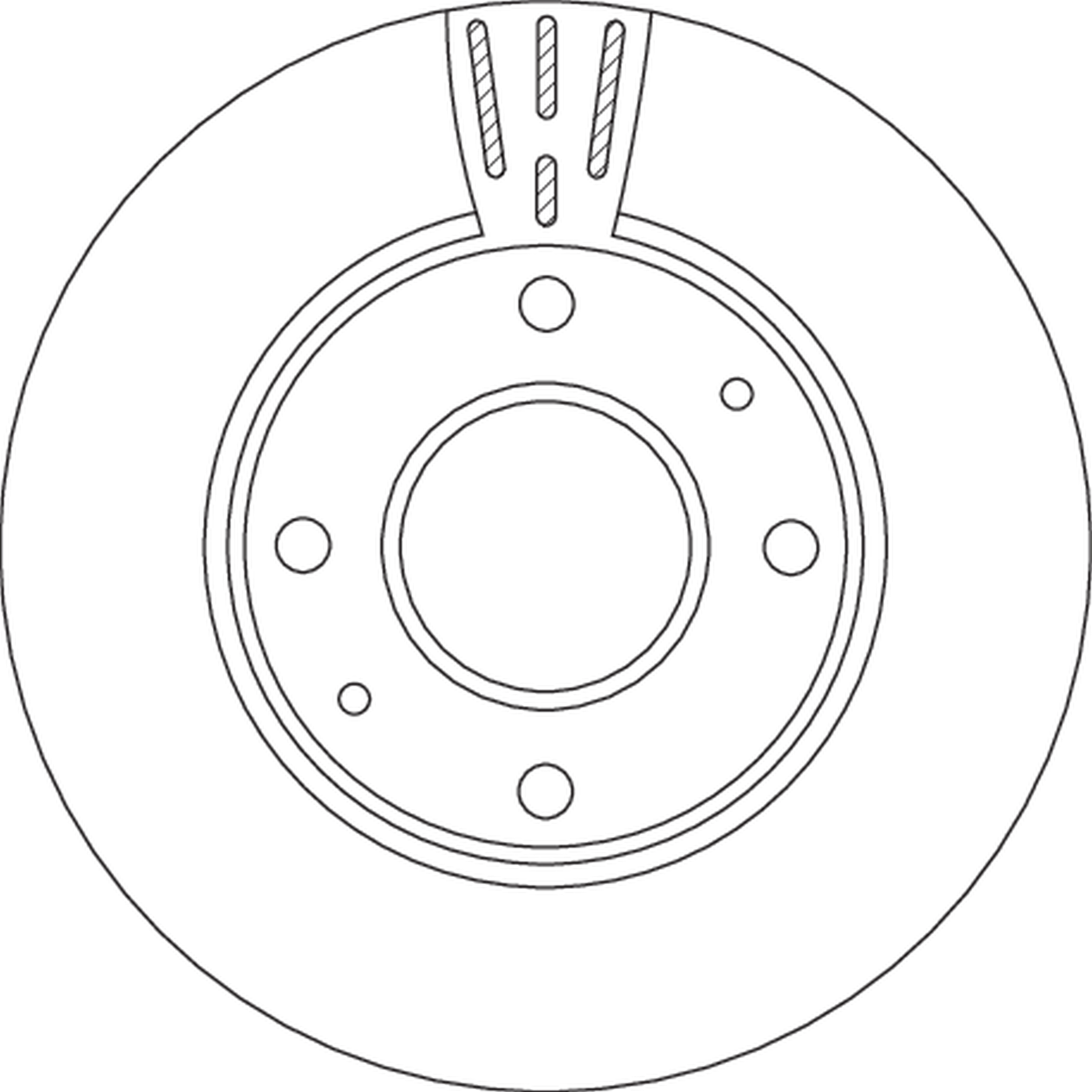 Bremsscheibe - DF4698 TRW