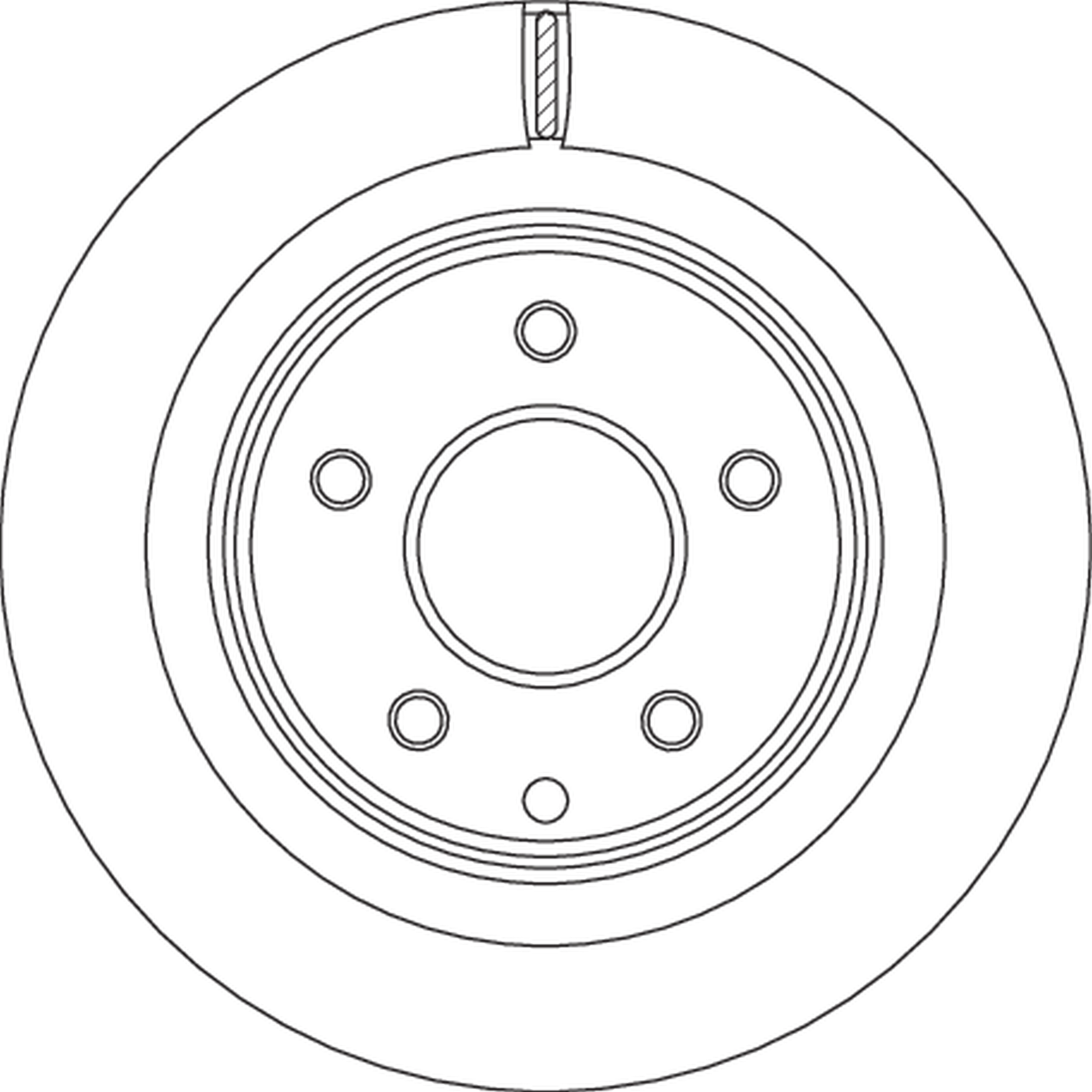 Bremsscheibe - DF4745 TRW