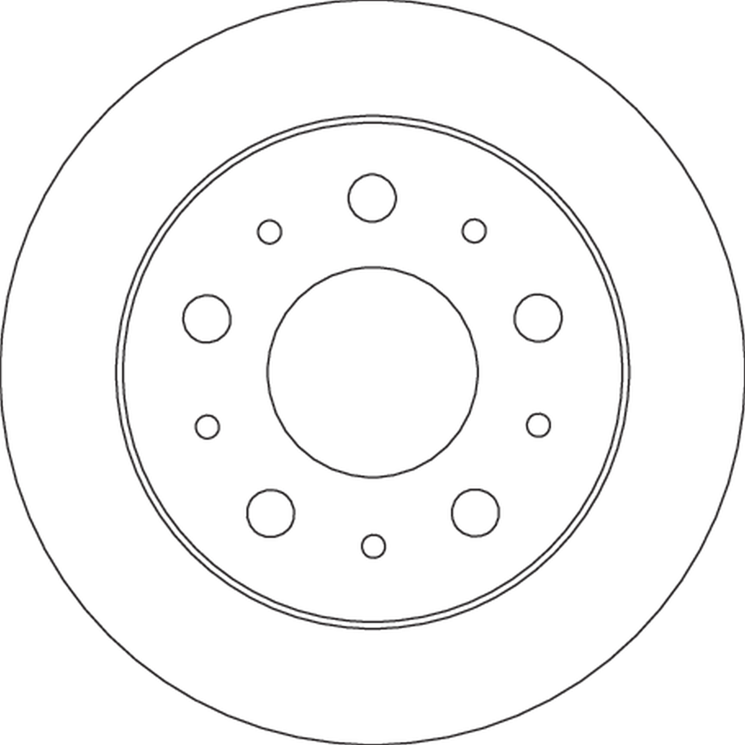 Bremsscheibe - DF4752 TRW