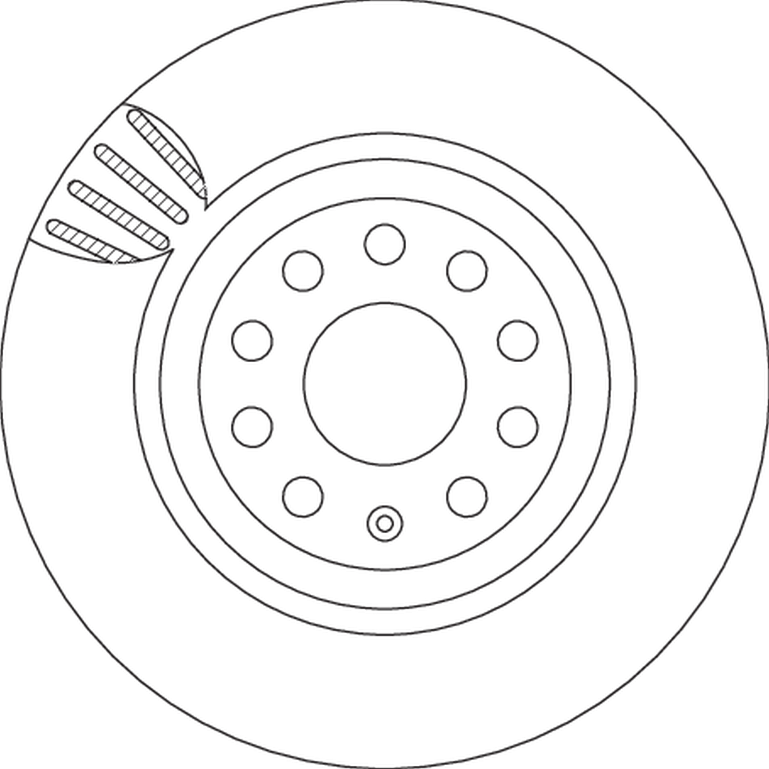 Bremsscheibe - DF4754 TRW