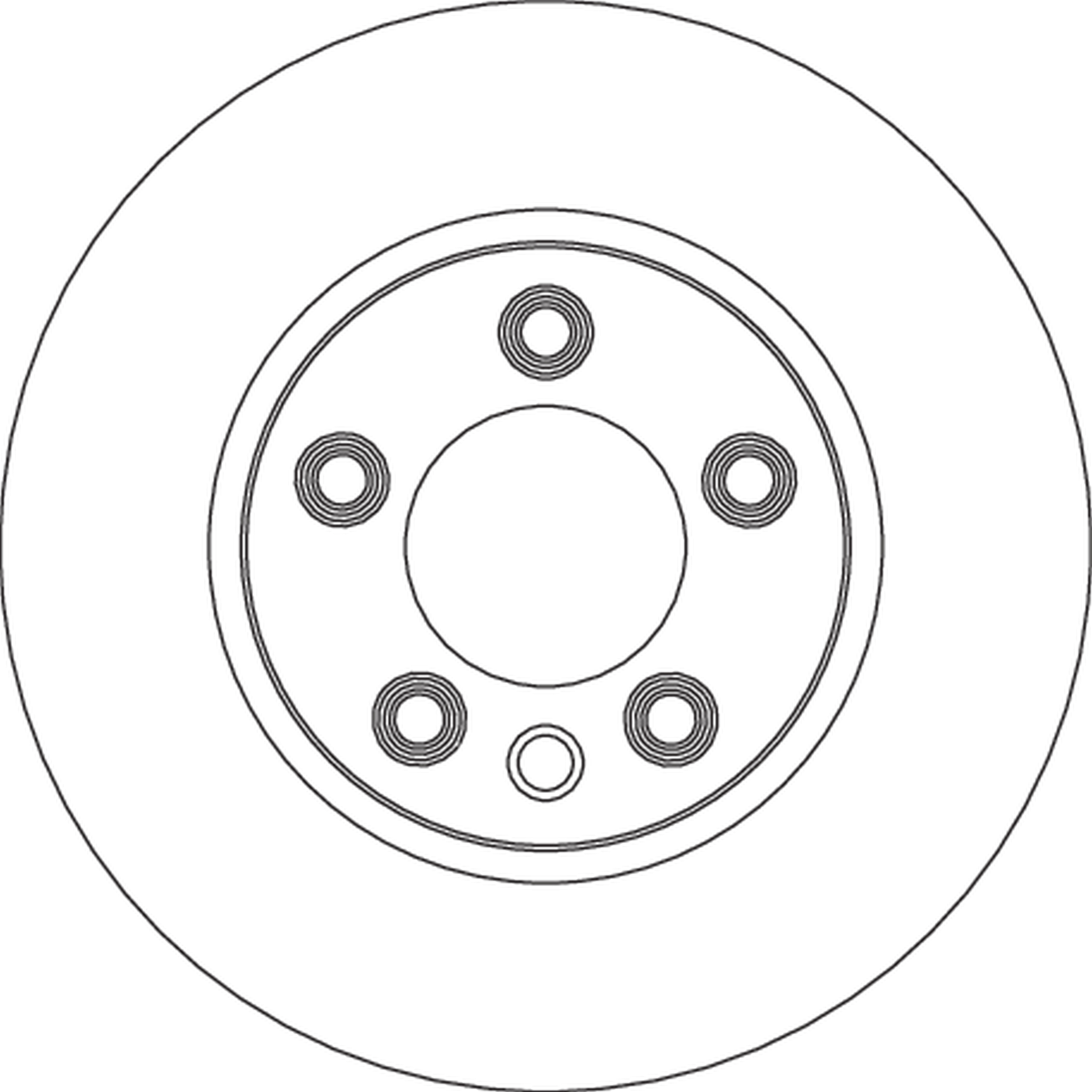 Brake Disc - DF4762S TRW