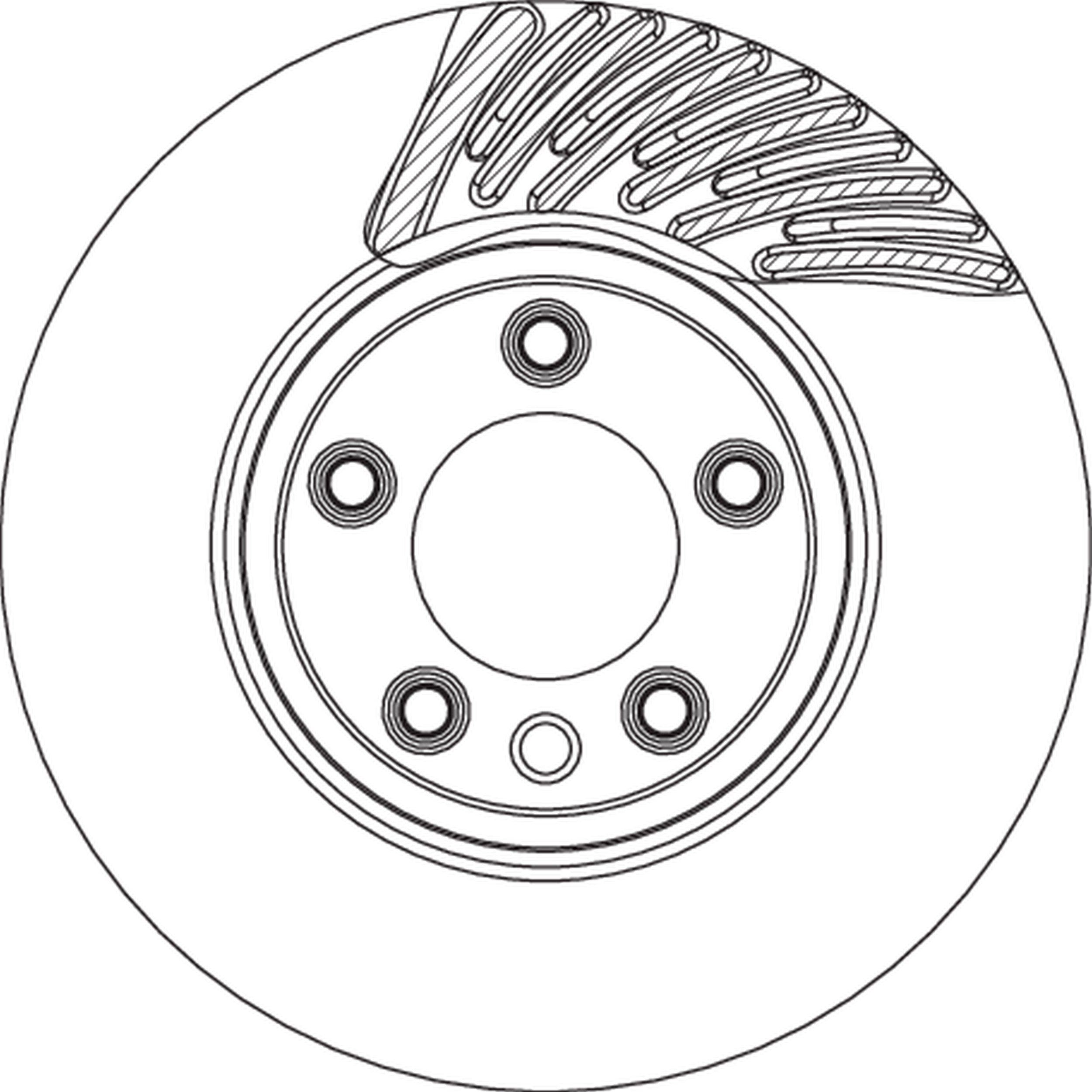 Brake Disc - DF4764S TRW