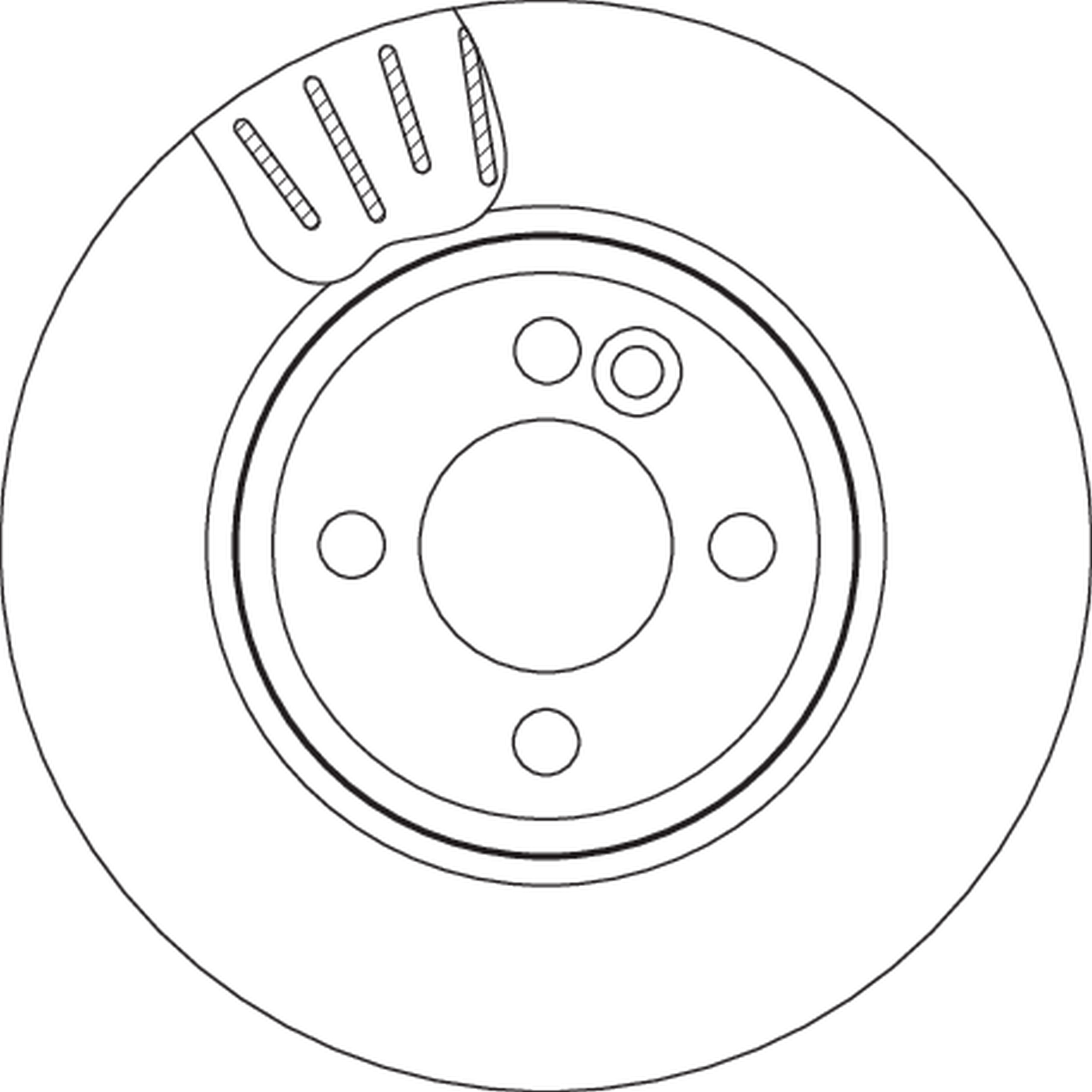 Brake Disc - DF4799 TRW