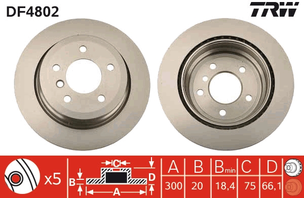 Discofreno - DF4802 TRW