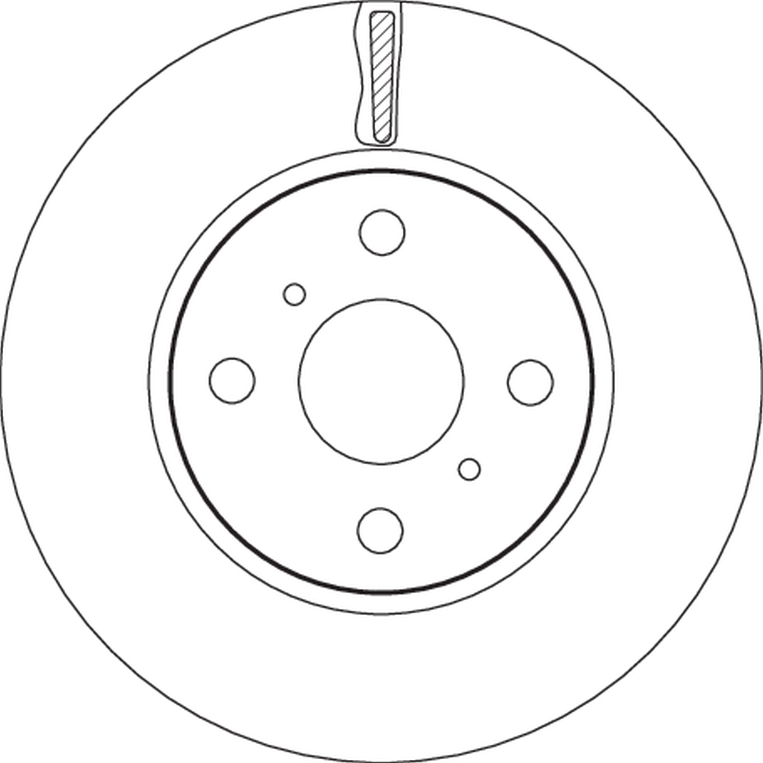 Brake Disc - DF4806 TRW