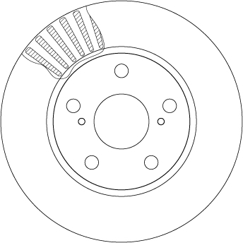 Brake Disc - DF4810 TRW
