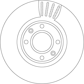 Bremsscheibe - DF4813S TRW