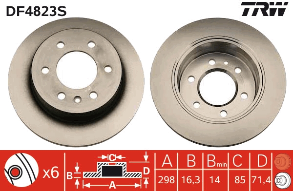 Discofreno - DF4823S TRW