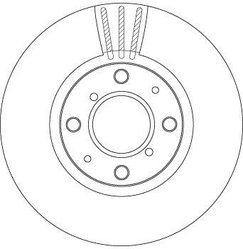 Brake Disc - DF4824 TRW