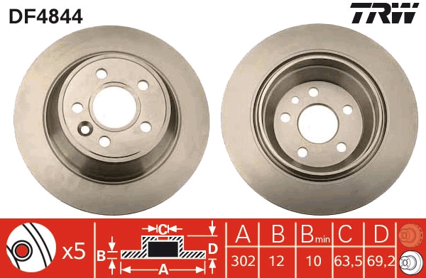 Discofreno - DF4844 TRW