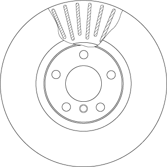 Brake Disc - DF4853S TRW