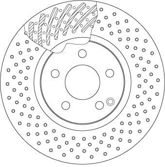 Brake Disc - DF4862S TRW