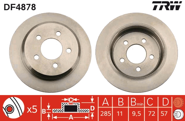 Discofreno - DF4878 TRW