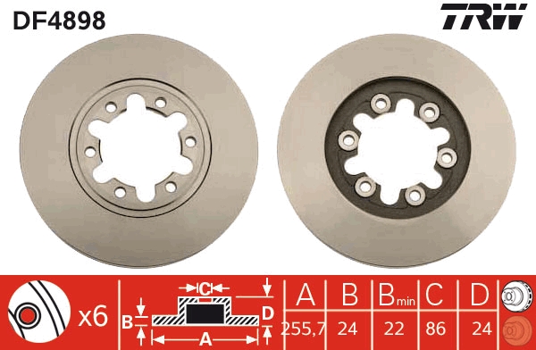 Discofreno - DF4898 TRW