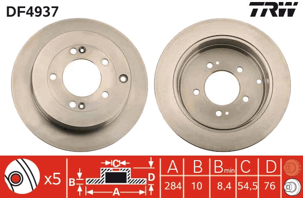 Discofreno - DF4937 TRW