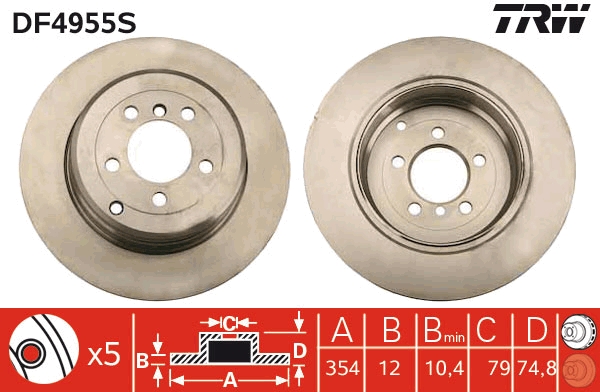 Discofreno - DF4955S TRW
