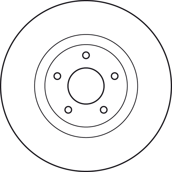 Bremsscheibe - DF4989S TRW