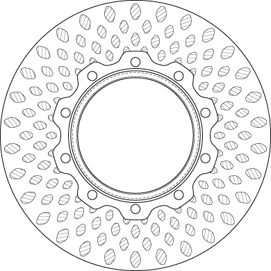 Bremsscheibe - DF5019S TRW