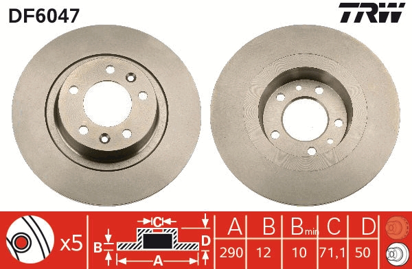 Discofreno - DF6047 TRW