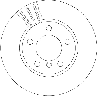 Brake Disc - DF6136 TRW