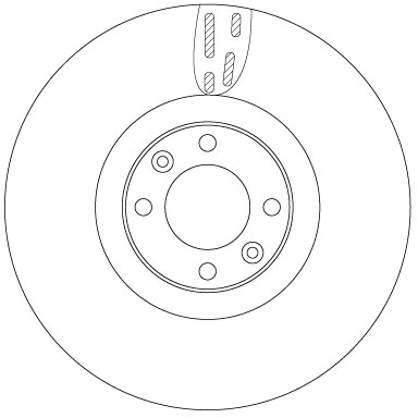 Brake Disc - DF6140 TRW