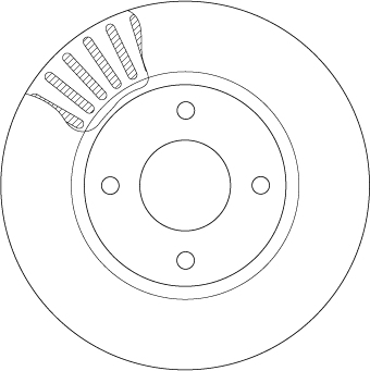 Brake Disc - DF6142 TRW