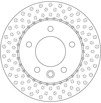 Brake Disc - DF6194S TRW