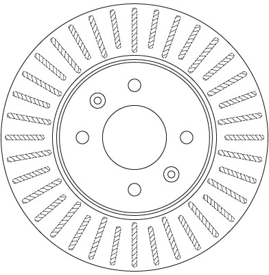 Bremsscheibe - DF6198 TRW