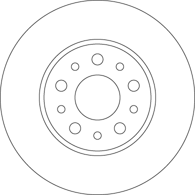Bremsscheibe - DF6228 TRW