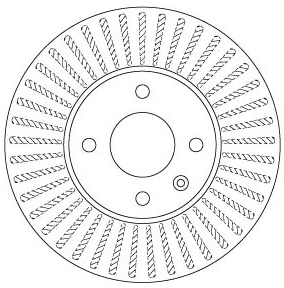 Brake Disc - DF6254 TRW