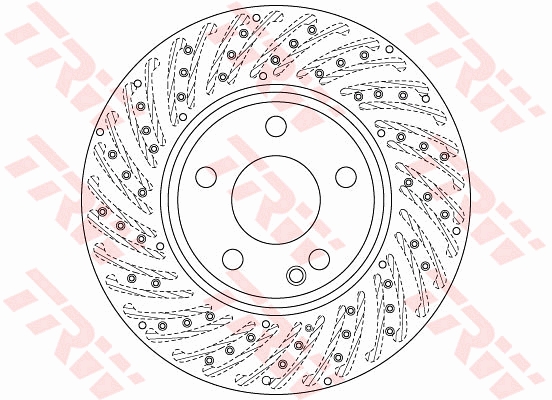 Brake Disc - DF6262S TRW