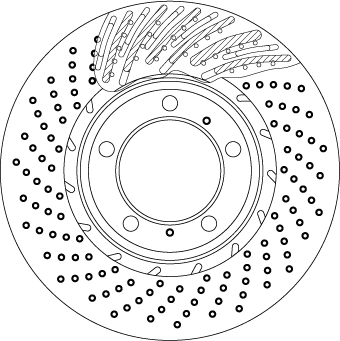 Brake Disc - DF6266S TRW