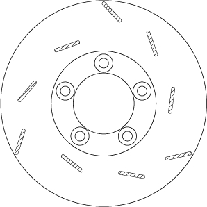 Brake Disc - DF6321S TRW