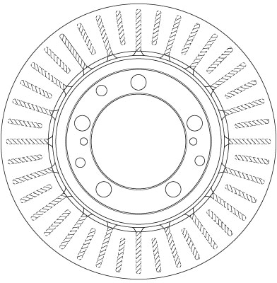 Bremsscheibe - DF6336 TRW