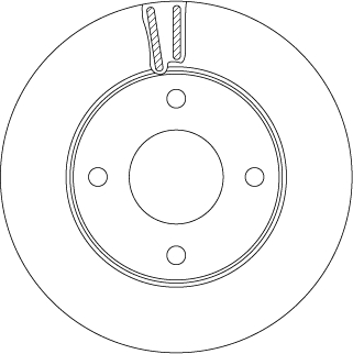 Brake Disc - DF6417 TRW