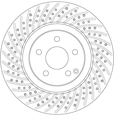 Bremsscheibe - DF6433S TRW