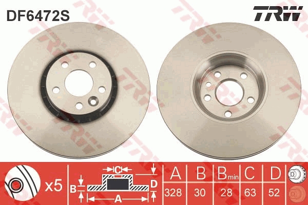 Discofreno - DF6472S TRW