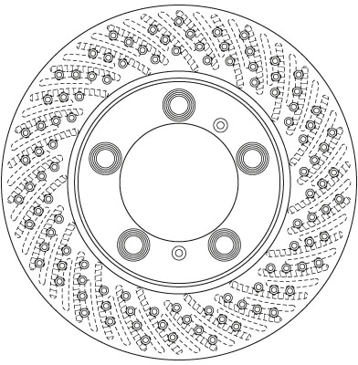 Bremsscheibe - DF6483S TRW