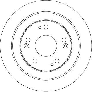 Brake Disc - DF6526 TRW