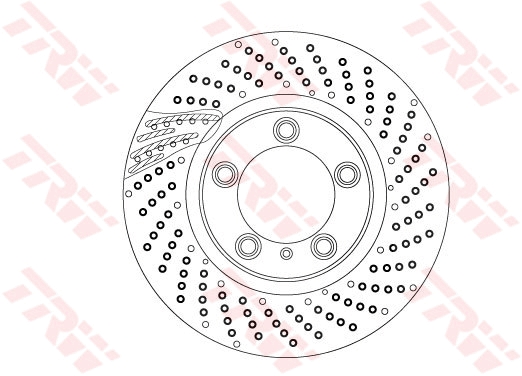 Brake Disc - DF6541S TRW