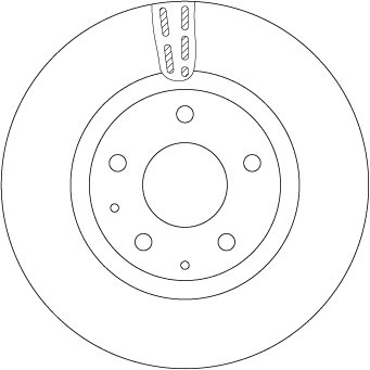 Brake Disc - DF6575 TRW